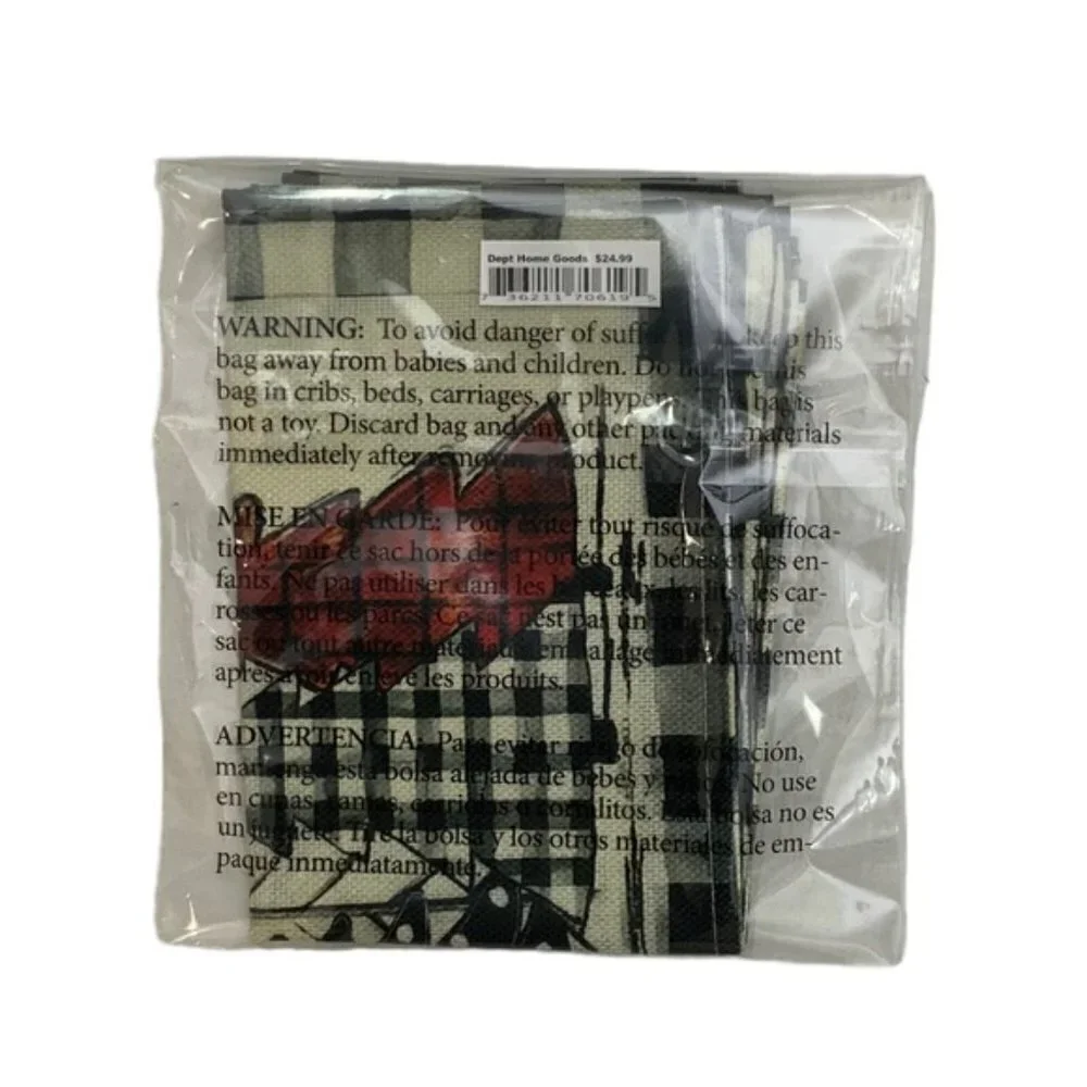 Christmas Placemats Primitive Farmhouse Buffalo Plaid Check Neutral  17.5 X 12